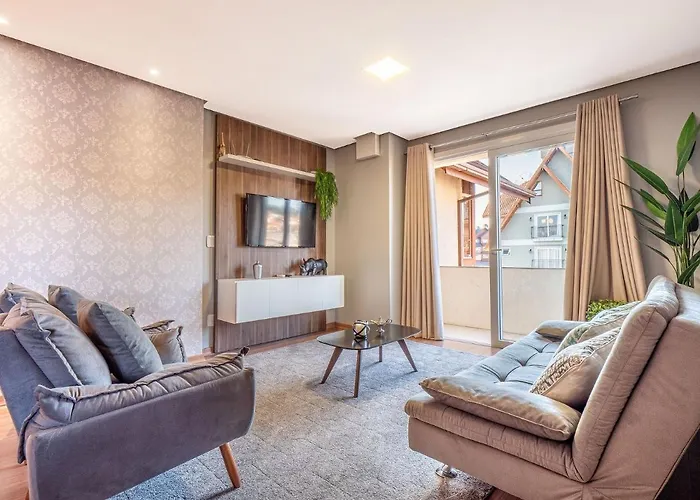 500 Metros, Rua Coberta Centro - Residencial Scheifler Apartment Gramado