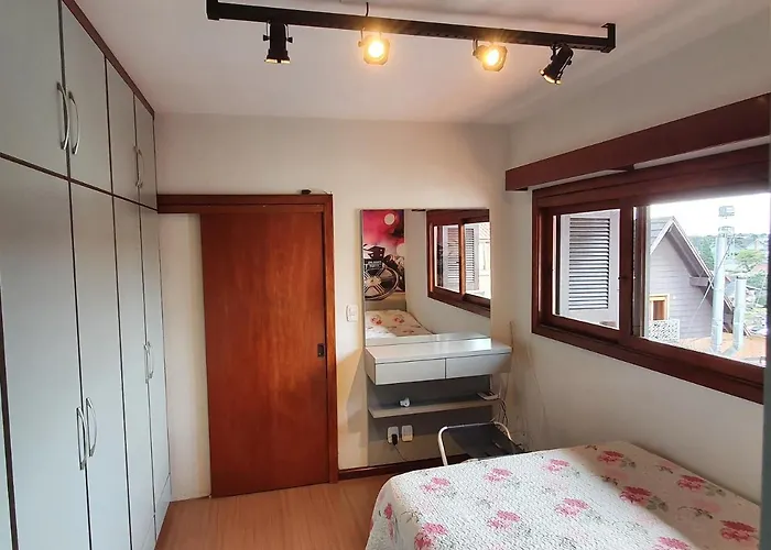 Pet friendly Apto Centro De Gramado Com Praticidade E Conforto