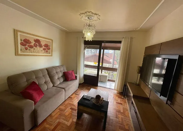 Pet friendly Apartamento Para 10 Pessoas - Blumenhaus 201 - Uma Quadra Da Rua Coberta! Gramado