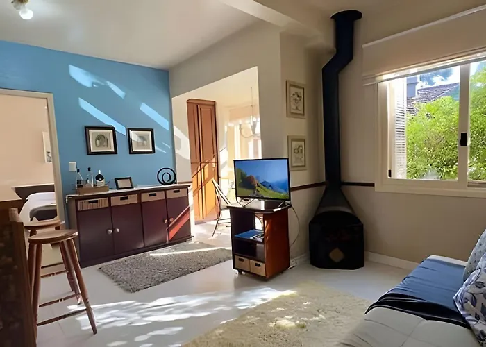 Pet friendly Apart 500 M Lago Negro |Vista Jardim | Lareira Gramado